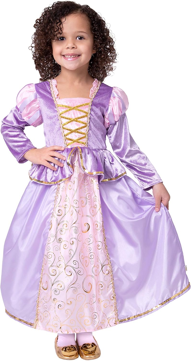 Little Adventures Classic Rapunzel Princess Dress Up Costume: Clothing