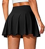 SANTINY 14" Tennis Skirt Golf Skorts with Pockets