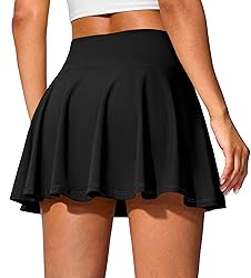 SANTINY 14" Tennis Skirt Golf Skorts with Pockets