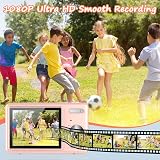 Taichaeu Digital Camera 1080P FHD 44MP 2.4 inch LCD 16X Zoom Pink view 3
