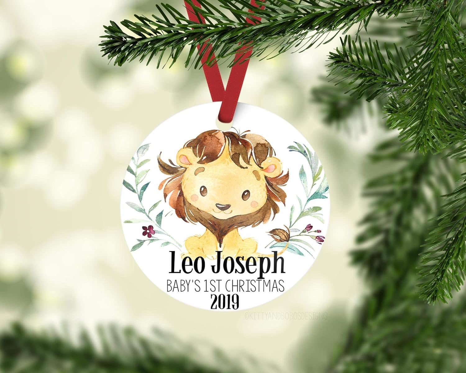 baby boy first christmas ornament 2019