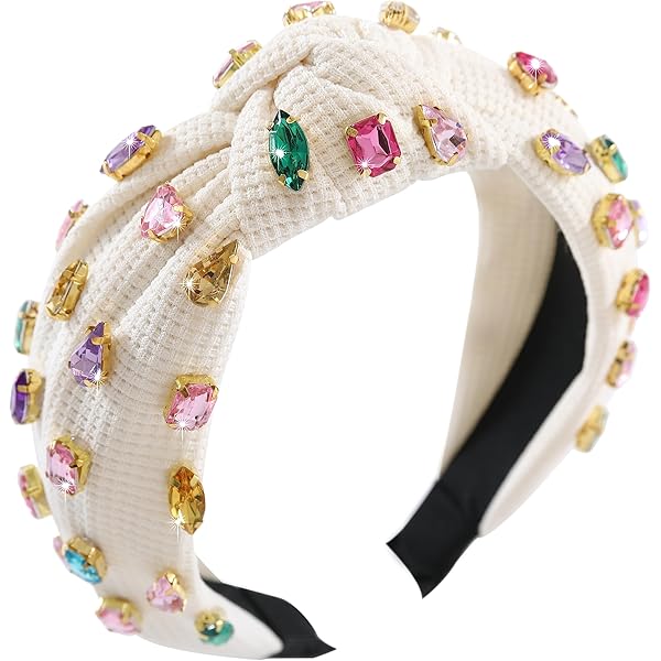 Amazon.com : ZITULRY Crystal Knotted Headband for Women