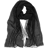 CaySep Womens Leopard Print Scarves - Fashion Cheetah Wrap Scarves Long Soft Lightweight Sunscreen Scarf for All Seasons