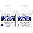 Advanced Clinicals 10% Glycolic Acid + Lactic Acid Body Lotion Skin Care Cream | Keratosis Pilaris | AHA Exfoliating KP Bump Eraser Body Moisturizer For Rough & Bumpy Skin | No Added Fragrance, 2pc