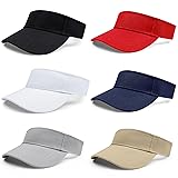 6 Pieces Sports Sun Visor Hats for Women