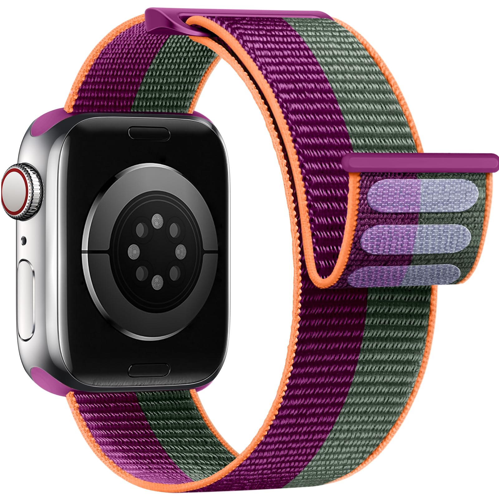 Yoohoo Nylon Straps Compatible with Apple Watch Straps 44mm 45mm 46mm 49mm 42mm(Series 3/2/1) Women Men,Upgraded Soft Nylon Replacement WatchBands for iWatch Series 11 10 9 8 7 6 5 4 3 2 1 SE3 Ultra3