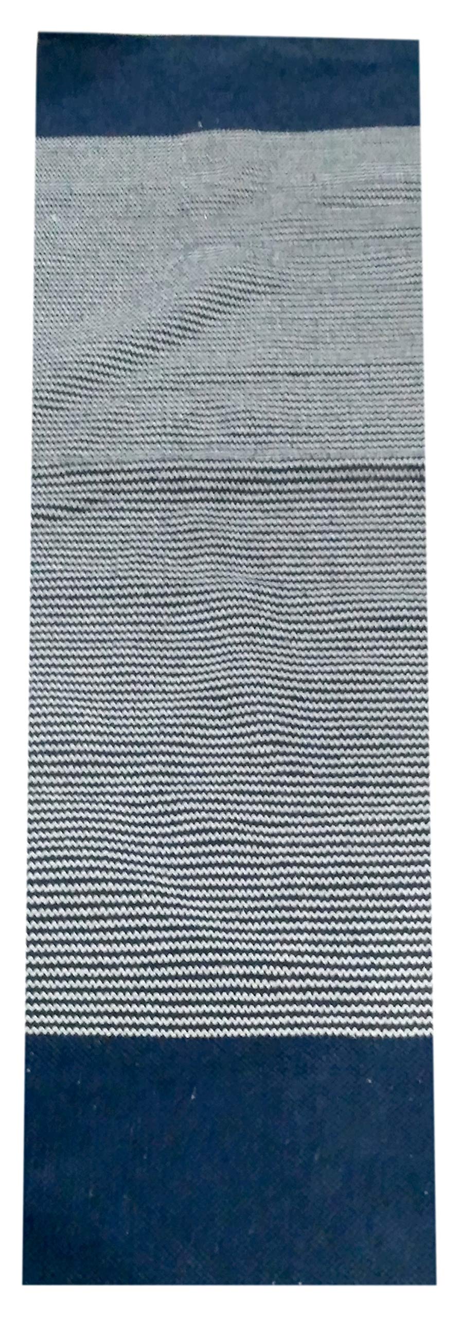 Purpledip Floor Runner Yoga Mat: Handwoven Thick Anti-skid Cotton Mats Designed for Yogasana, Pranayam, Surya Namaskar or Any Exercise (12043)