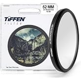 Tiffen 52mm UV Protector Filter 52mm Lens Filter Impact &amp; Scratch Resistant | Ultra Slim Lens filter Clear Optical Glass Reduces the Bluish cast of Daylight Reduces UV light transmission