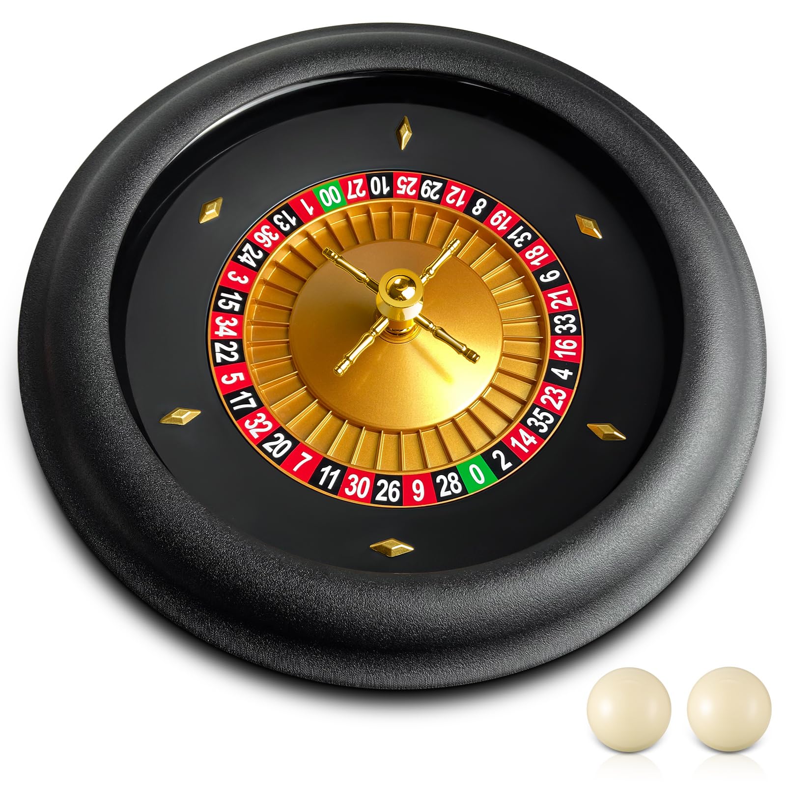Photo 1 of 
***Factory seal****
Leyndo 18 Inches Deluxe Casino Roulette Wheel Set, ABS Professional Roulette Set with Double Zero Layout Wheel with 2 Balls for Night Home Game or Professional Use(Black)