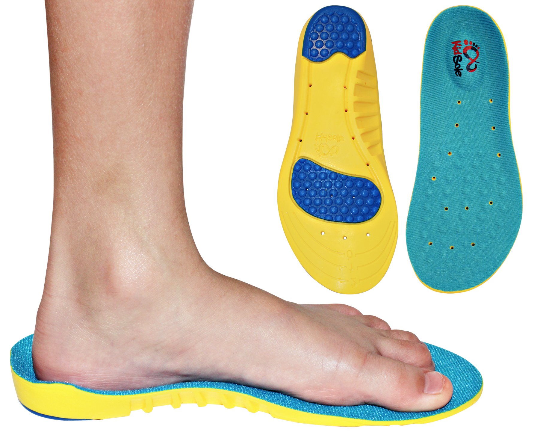 Children's Athletic Memory Foam Insoles For Arch Support and Comfort