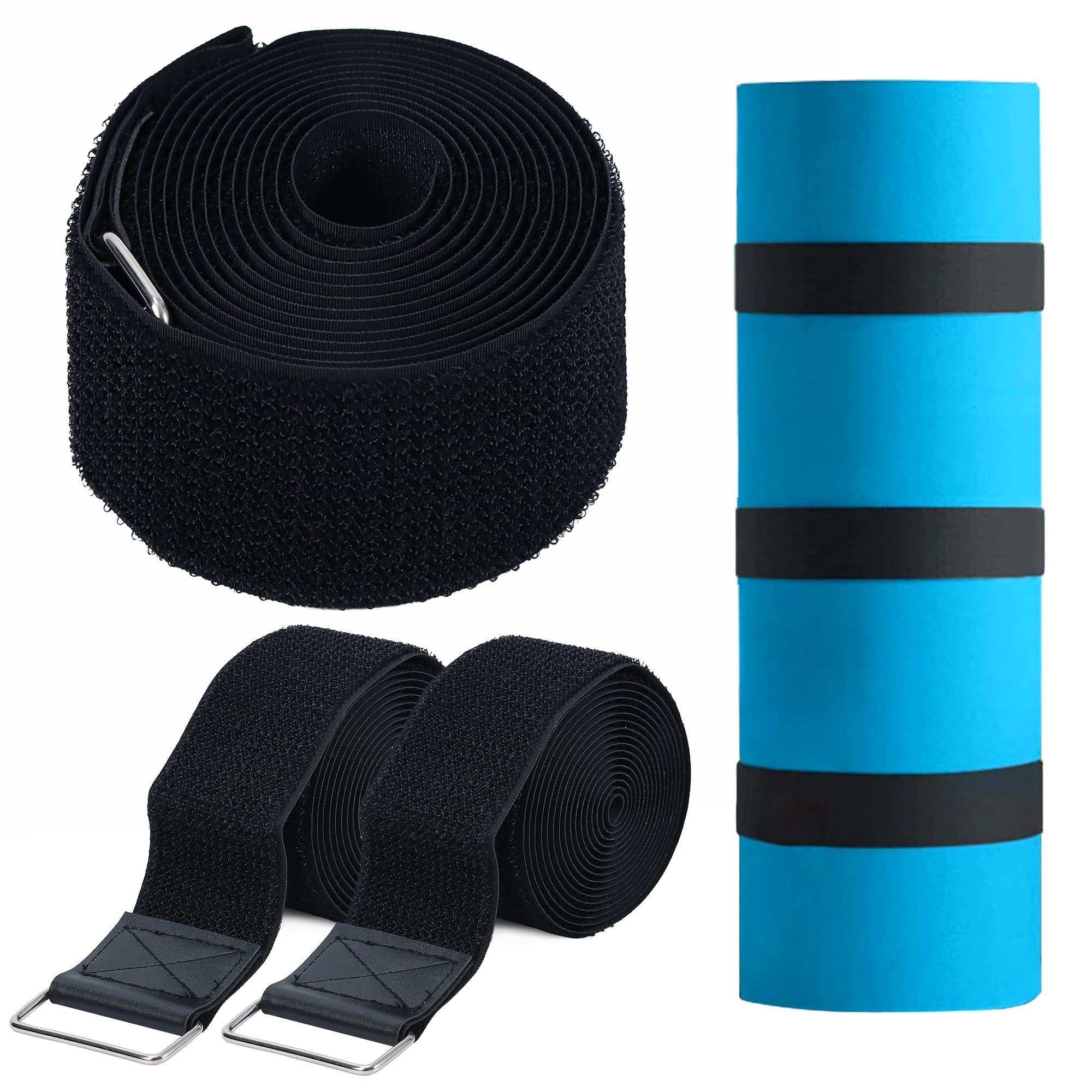 Photo 1 of 3 Pcs Floating Water Mat Straps, Pad Straps Reusable for Storing Storage Up to 18 Feet Long or Shorter, Floating Mat Accessories
