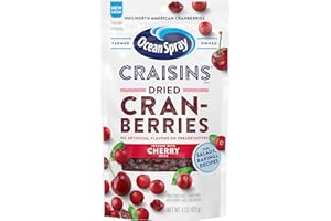 Ocean Spray Craisins, Sweetened Dried Cranberries, Cherry Flavored, 6 Ounce (Packaging May Vary)