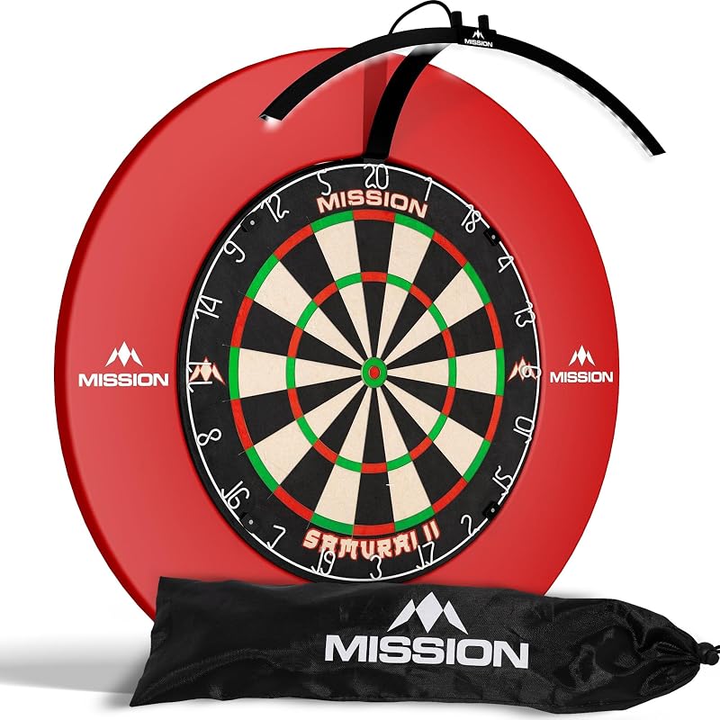 Mission Darts Torus 100 Tor100 LED Folding Dartboard Light Black