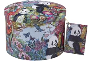 Gardiners of Scotland Handmade Fudge 200g Round Tin, Pandas Playing Vanilla Fudge