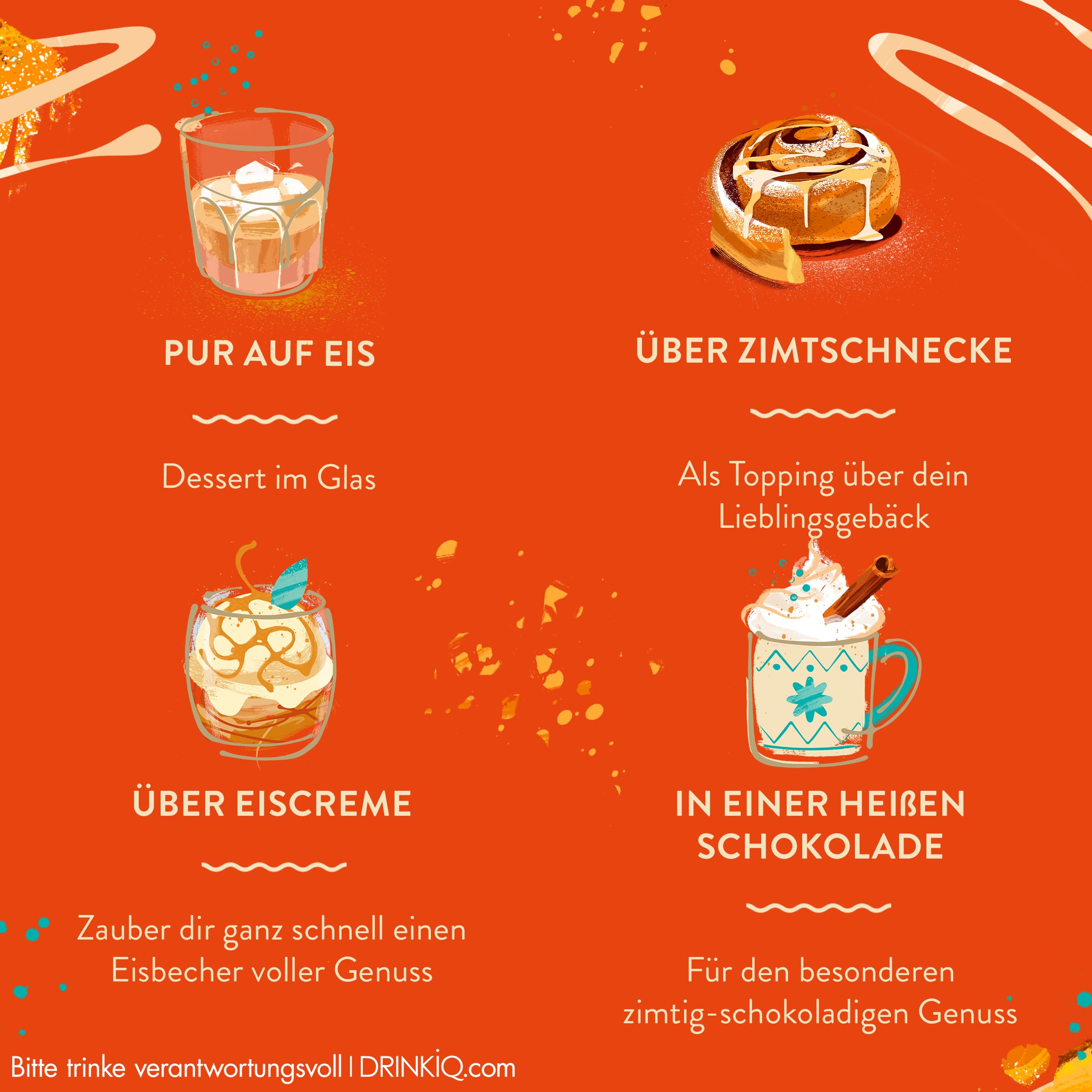 Baileys Zimtschnecke, Irish Cream Likör, neue limitierte Edition, Purer Genuß auf Eis, B-Corp zertifiziert, 17% vol, 500ml Einzelflasche 5