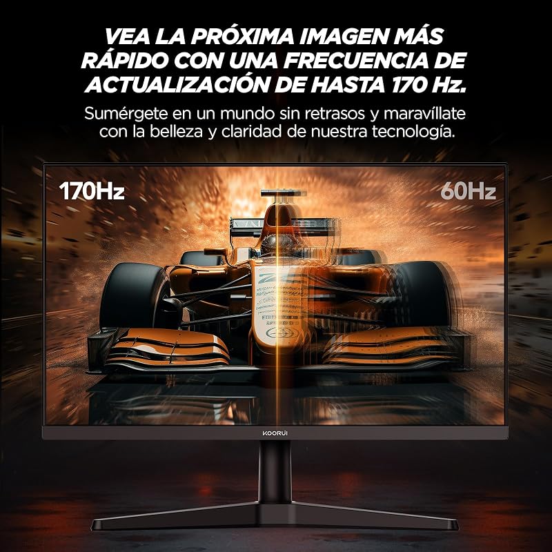 Gaming Monitor 24" 170Hz PC Pantalla FHD Adaptive Sync HDMI 1.4