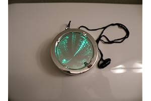 Flashing LED Strobe Infinity Tunnel Necklace Pendant - 6 Modes RGB by 3D Lights