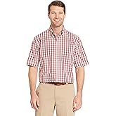 Arrow 1851 Mens Hamilton Poplins Short Sleeve Button Down Plaid Shirt