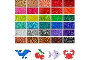 Malynme Fuse Beads, 21000 Pcs 30 Colors 5mm Fuse Bead Kit for DIY Projects - Individually Wrapped