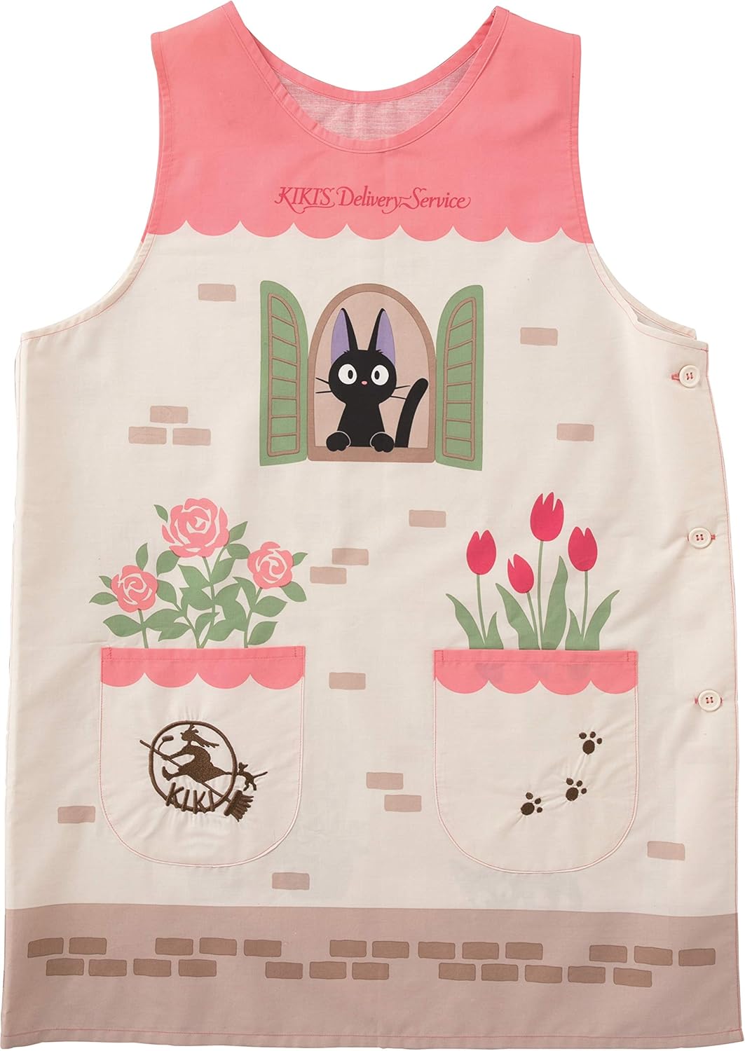 Amazon 丸眞 エプロン ジブリ 魔女の宅急便 ジジ 大人用 窓辺の散歩 エプロン オンライン通販