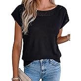 Arach&Cloz Women's Cashmere Blend Cap Sleeve Hollow Out Smart Casual Sweater Vests Tank Summer Tops 2026