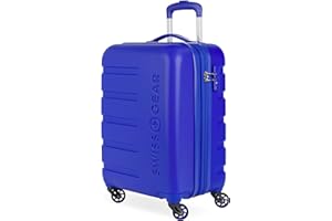 SwissGear 7366 Signature Hardside Expandable Luggage with Spinner Wheels, TSA Lock, Cup-Holder, Cobalt, Carry-On 19-Inch