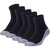 Kodal Copper Infused Quarter Socks Improve Foot Health Odor Control with Moisture Wicking Durable Comfortable Fit