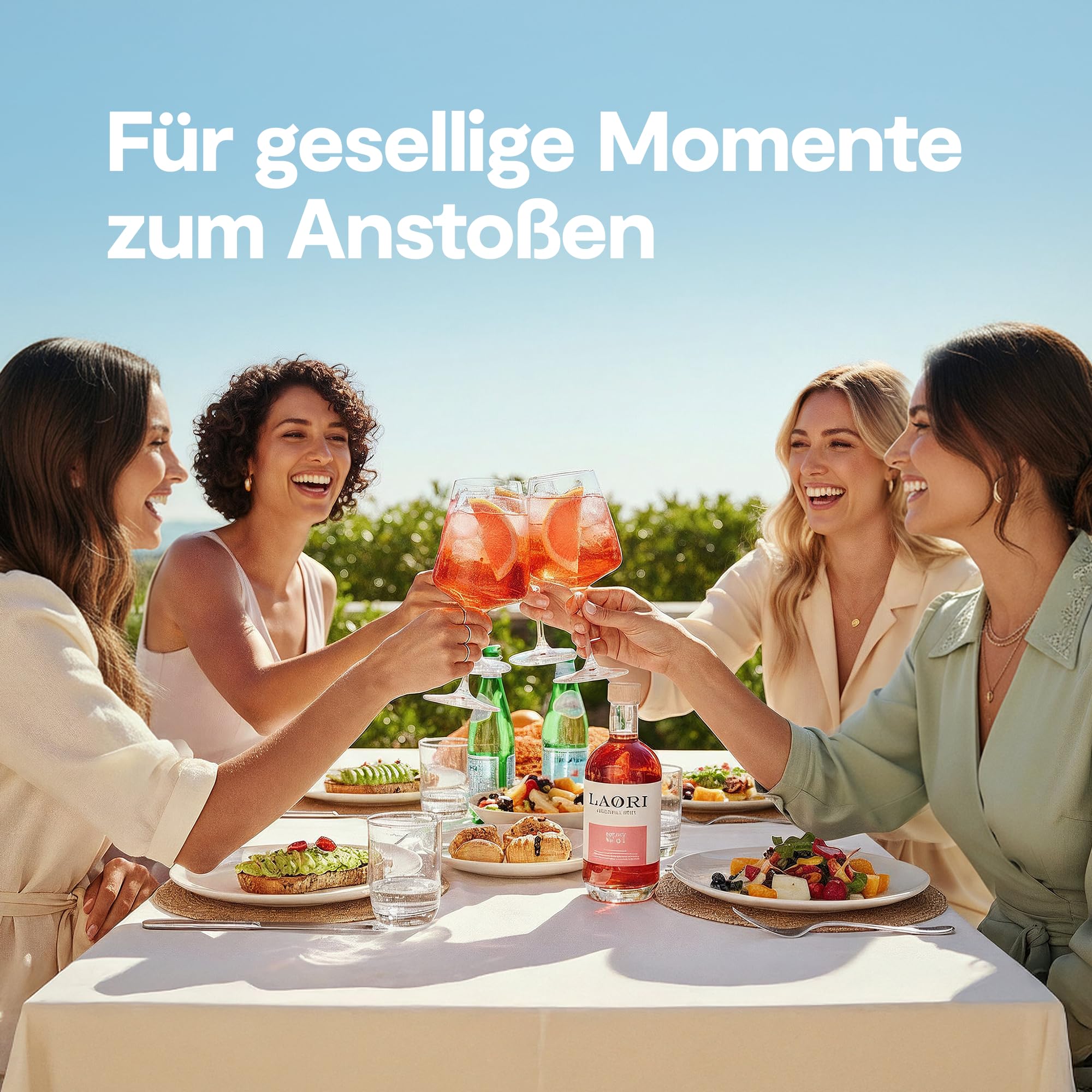 Laori Ruby No 04 Alkoholfreier Spritz 500 ml | Fruchtig-frischer Alkoholfreier Aperitif mit pinker Grapefruit & Orange | Perfekt für Italian Spritz & alkoholfreie Cocktails | Nur 65 Kalorien & vegan 5