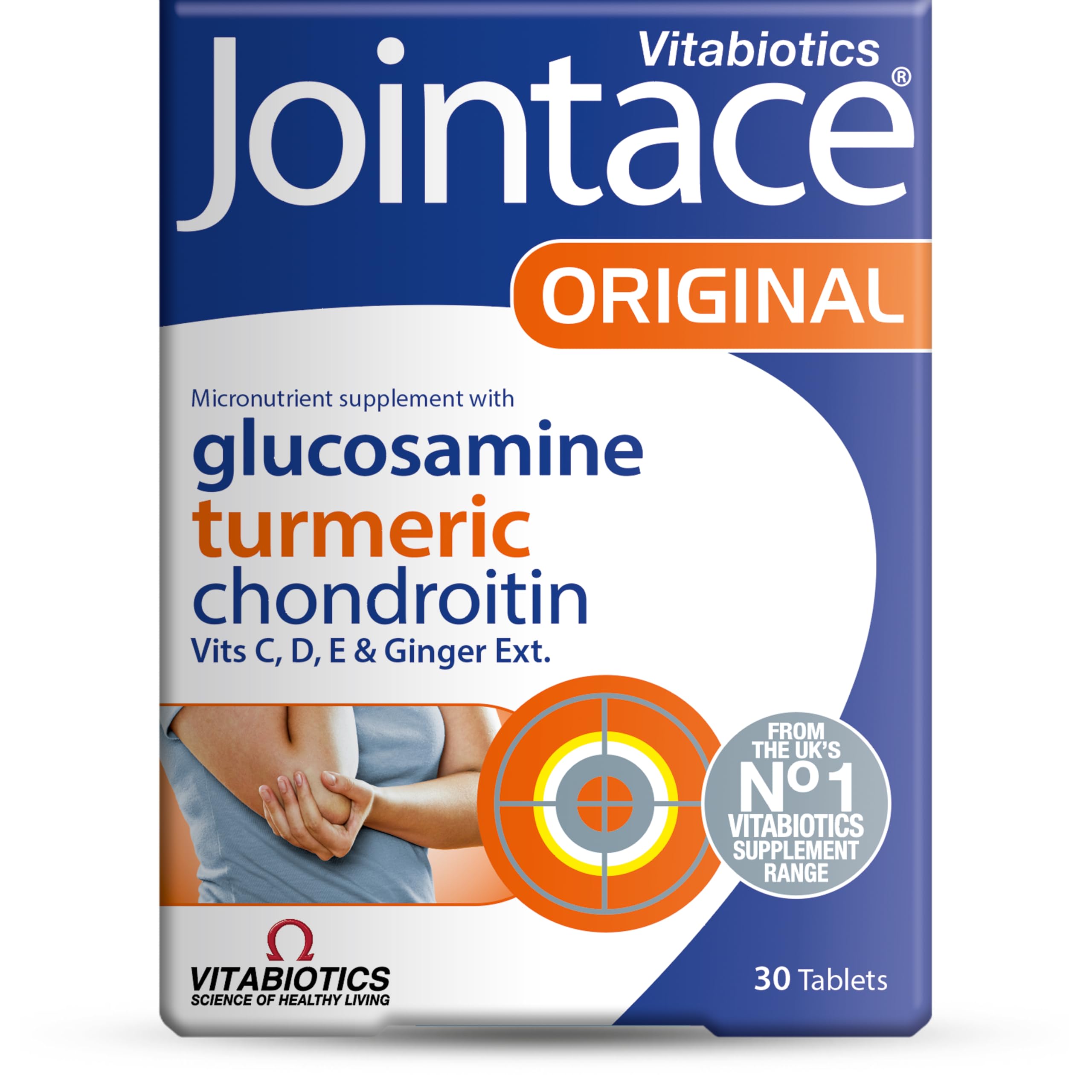 Jointace Original - Comprehensive Joints & Cartilage Support - Includes Turmeric, Ginger, Glucosamine & Chondroitin - 30 Tablets