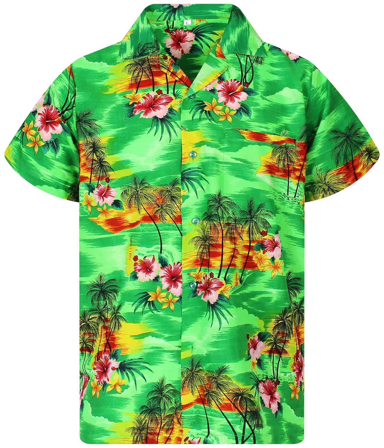 Original King Kameha Funky Hawaiian Shirt Men XSXXL Short