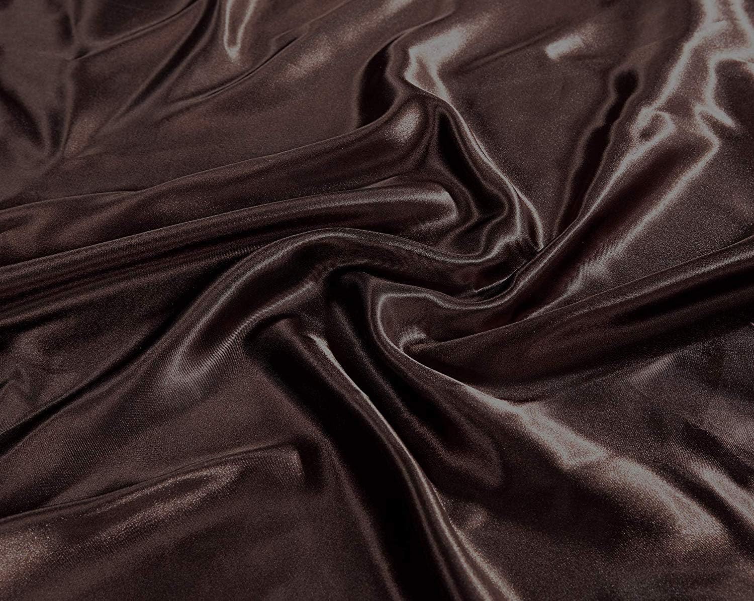 Linen Plus Satin Sheet Set Soft Silk Cozy Solid New (Brown, California King)