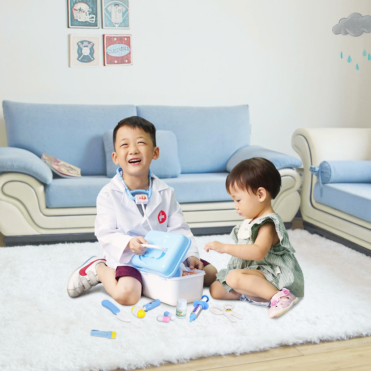 6 Funplus+Doctor+Kit+Kids+Stethoscope