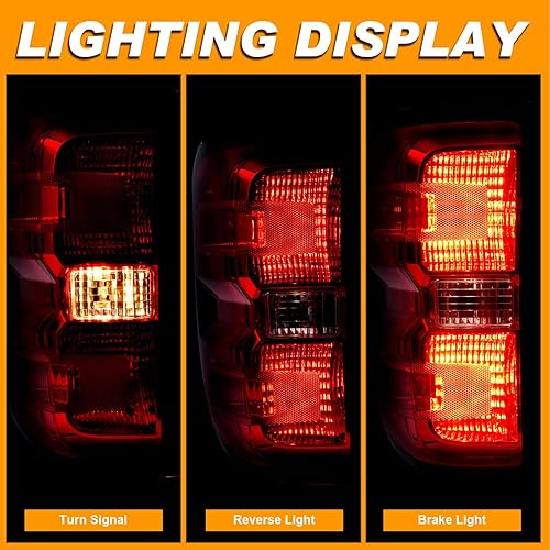 Nakuuly Tail Light Assembly Compatible With 2014-2015 Chevy Silverado 1500 2500HD 3500HD GMC Sierra 3500 HD Left Driver Side Taillight Brake Lamps Bulb And Harness In | Whizz Tail Light Assemblies - Foto 3