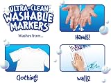 Crayola Ultra-Clean Washable Markers Assorted Colours Pack of 8 view 5