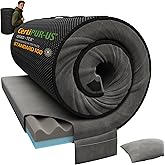 Releep 3 Inch Dual-Sided Memory Foam Camping Mattress, Waterproof Camping Sleeping Pad with Portable Pillow &amp; Carry Bag, Roll Up Cot Mattress Mat for Guest Bed/Car/Tent