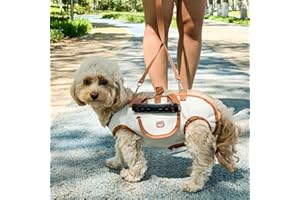 Asixxsix Dog Lift Harness, Portable Pet Carrier Sling Bag for Small and Medium Dogs & Cats, Breathable Oxford Fabric Puppy Ca