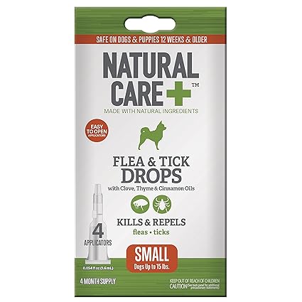 natural care flea and tick drops for small dogs