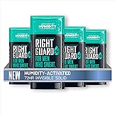Right Guard Humidity Breaker Antiperspirant & Deodorant for Men, Cold Front Scent, 2.5oz (4 Pack) Invisible Solid, 2x Sweat Protection, 72HR Odor Control, Humidity Activated
