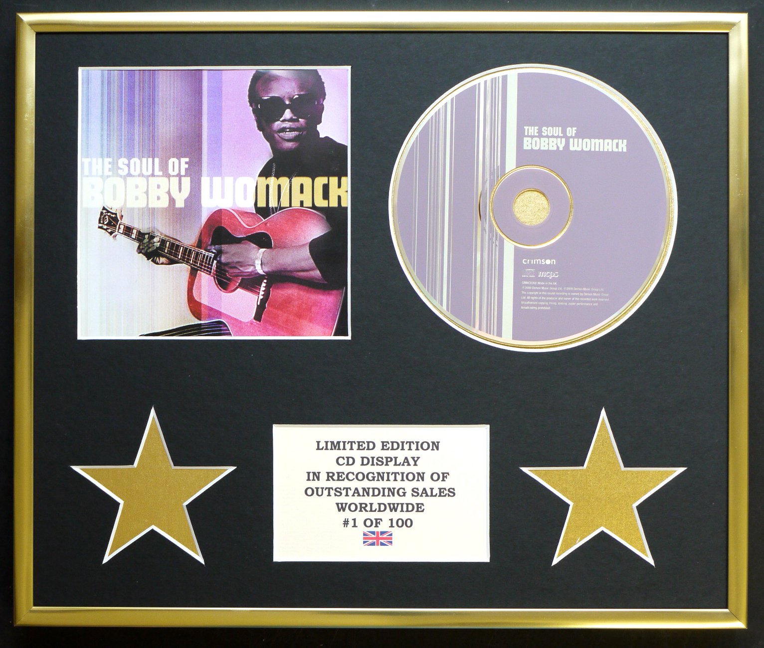 BOBBY WOMACK/CD DISPLAY/LIMITED EDITION/COA/THE SOUL OF