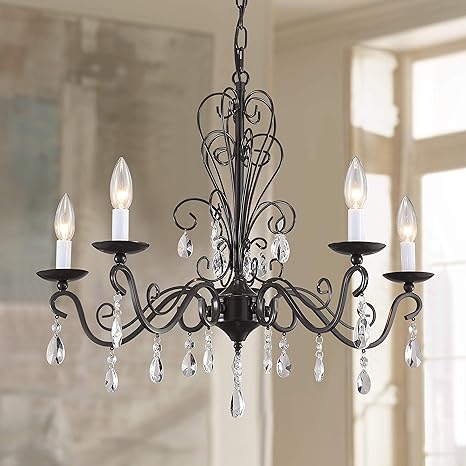 black iron dining room chandelier