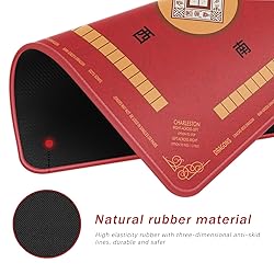 2F22E Mahjong Mat with Rules Card, Noise Reduction