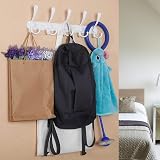 GlazieVault Coat Hooks for Wall 2 Pack Stainless Steel Heavy Duty White view 5