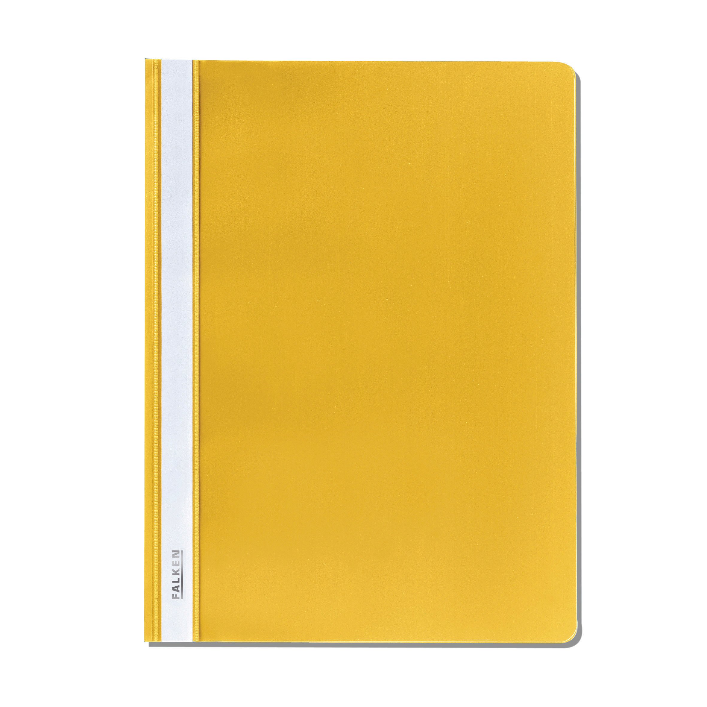 Falcon Plastic Loose-Leaf Binder, Made from Polypropylene Film, for DIN A4 Commercial Binding Pack of 1 Yellow
