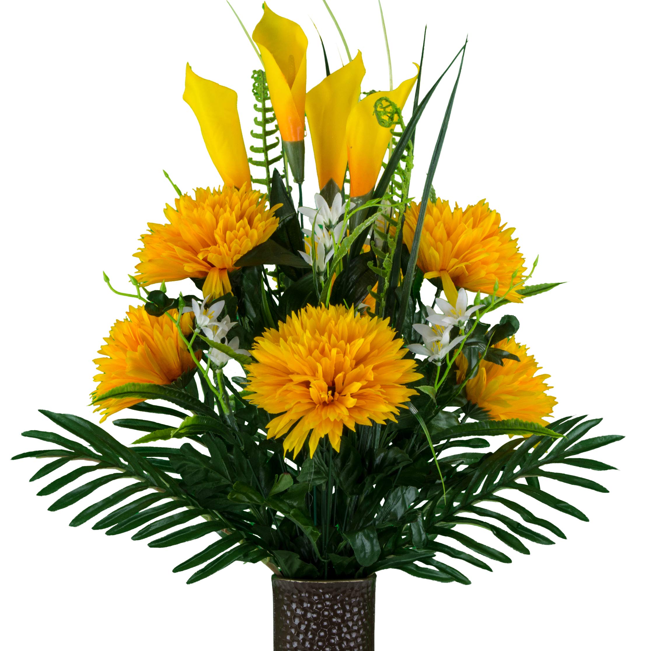 Sympathy Silks Artificial Cemetery Flowers - Realistic ...