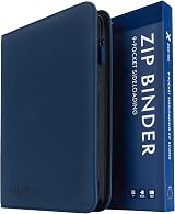 Vault X 9 Pocket Zip Trading Card Binder Exo-Tec Blue 360 Cards