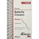 ProAdvantage Sterile Butterfly Closure Bandages, Medium, Latex-Free, 100/bx
