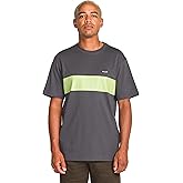 Volcom Men's Striped Knit T-Shirt – Short Sleeve Crewneck Tee, Soft Cotton Jersey