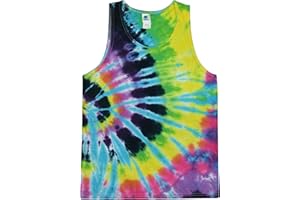 Colortone Unisex Tie Dye Tank Top - Beach Tank Tops for Women and Men - Sleeveless Summer Tops - Mens and Womens Beach Wear