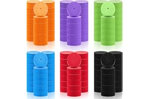 Lallisa 120 Pcs Clone Collars 2 Inch Foam Inserts for Hydroponic Cloning Machines Fits 2" Net Pots Reusable Collars for Hydroponics Plant Germination in DIY Cloner and Clone Machines (Multicolor)