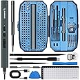 STREBITO Mini Electric Screwdriver Set 155 in 1 Small Powered Screwdriver Cordless, 140 S2 Magnetic Bits, 3 Torque Settings, 650mAh Battery, electronics tool kit for Computer, Laptop, RC, PC, Xbox